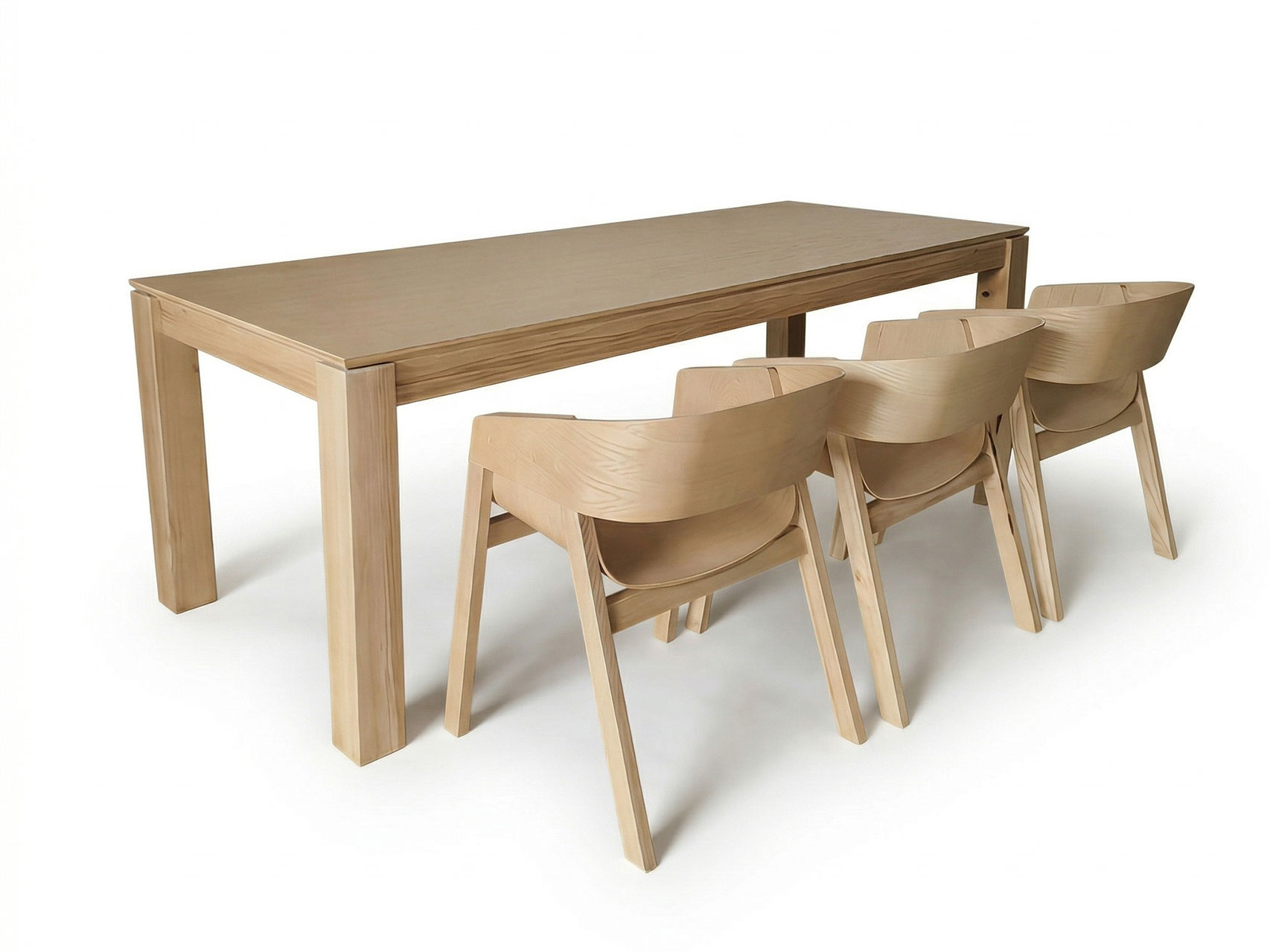 Solid Wood Restaurant Dining Set